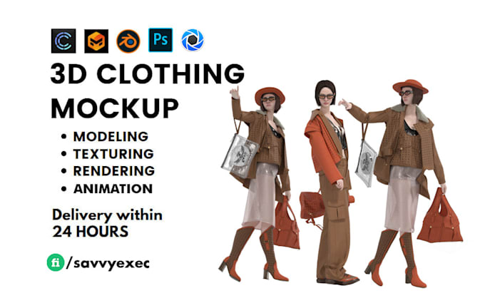 Gig Preview - Make 3d clothing mockups and clo 3d fashion design animation