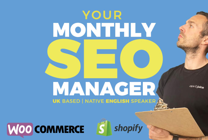 Gig Preview - Be your monthly SEO manager