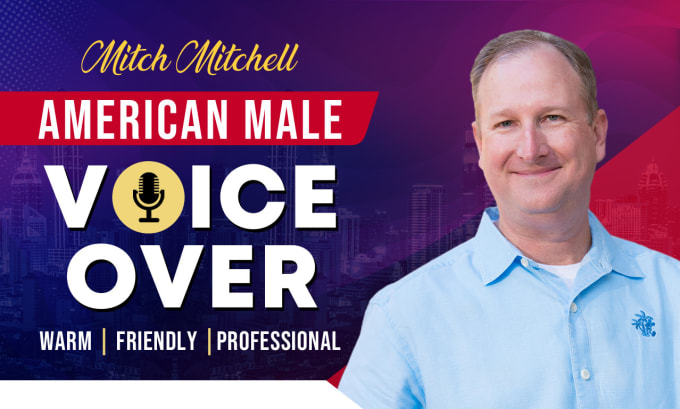 Bestseller - record a professional american english male voice over