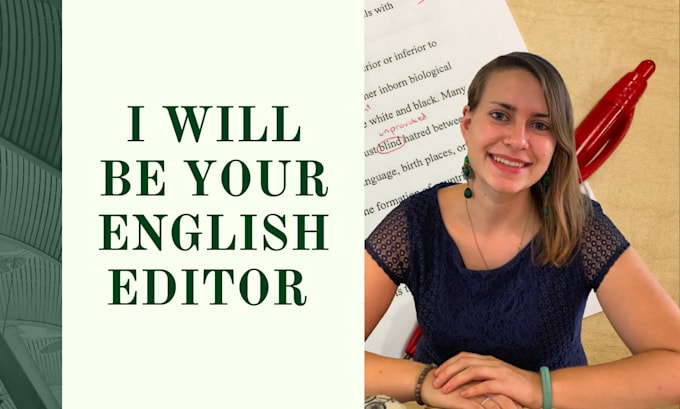 Gig Preview - Edit and proofread your document as a native english speaker