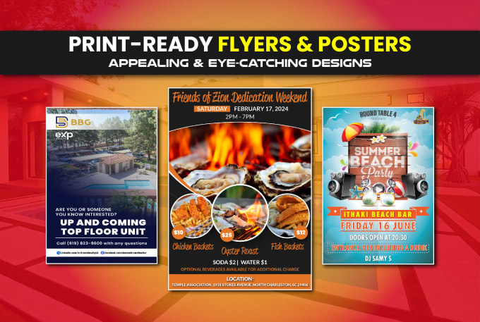 Gig Preview - Design professional flyers and posters for any business