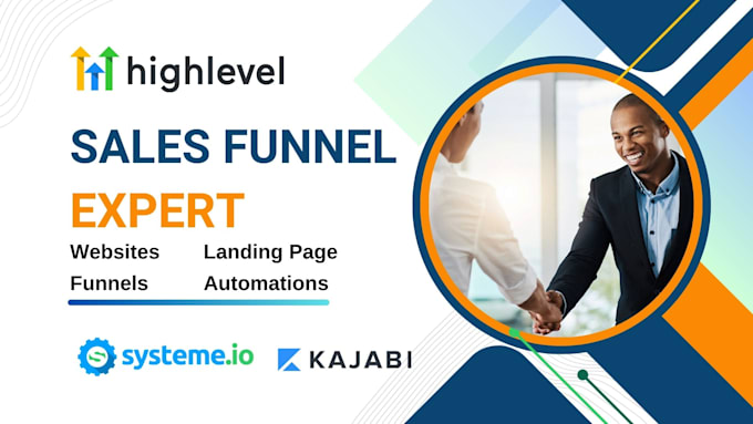 Bestseller - be your gohighlevel sales funnel, clickfunnels 2 0 kajabi, systeme io ghl expert