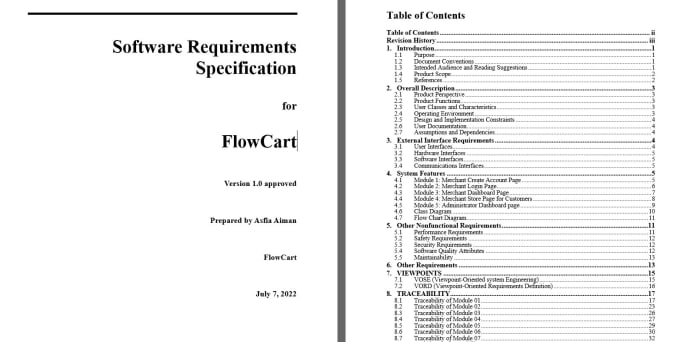 Gig Preview - Write professional srs of your application