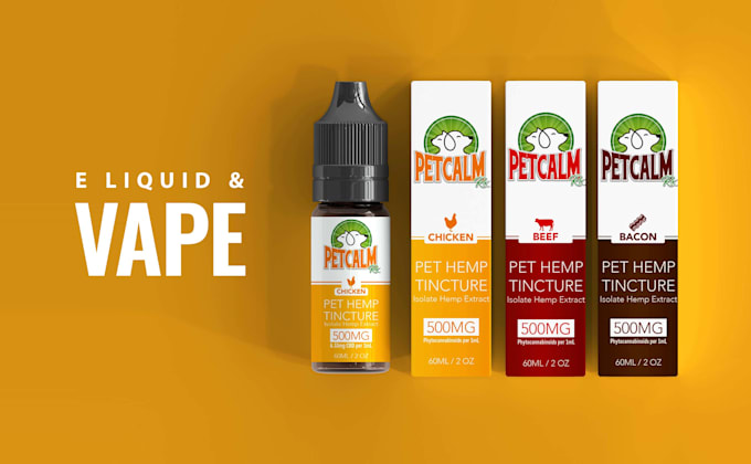 Gig Preview - Do illustrative vape packaging design and 3d animation video