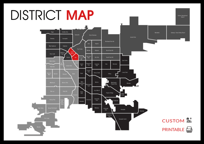 Gig Preview - Design a district, neighbourhood vector map of any location