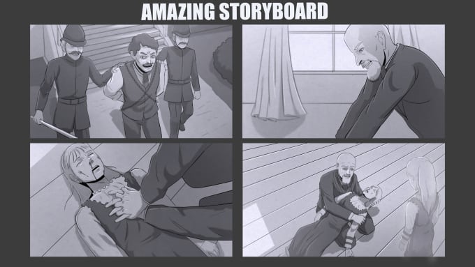 Gig Preview - Draw storyboard super fast in 24 hours