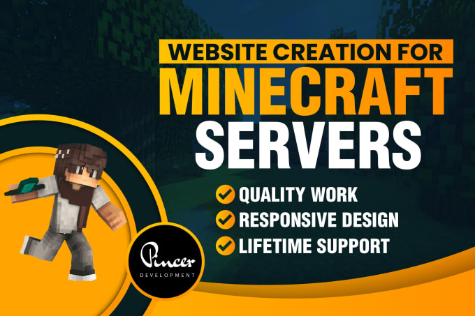 Gig Preview - Create a professional website, forums and store for your minecraft server