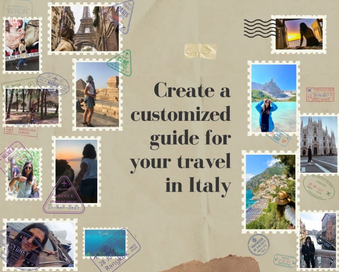 Gig Preview - Create a guide for your trip in italy