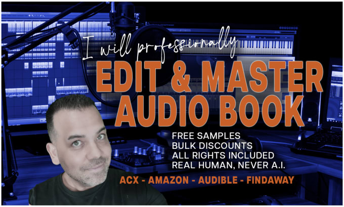 Gig Preview - Clean, edit and master your audiobook to acx standards