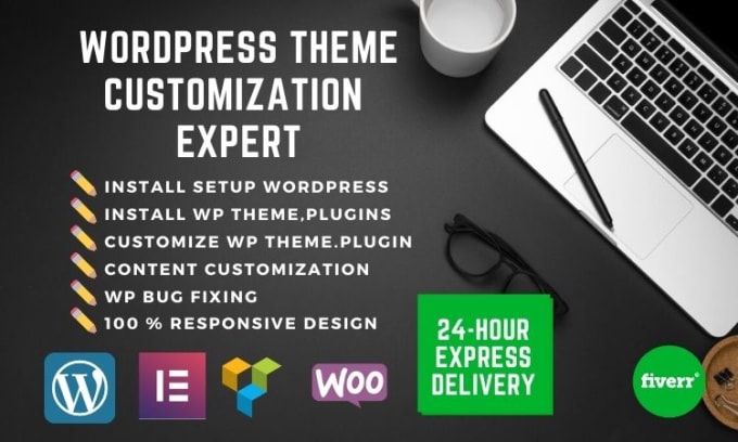 Gig Preview - Install wordpress, setup theme, do customization