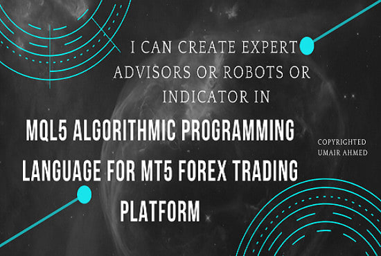 Gig Preview - Develop mql5 ea or indicators for mt5 platoform