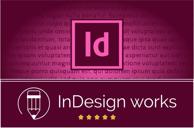 Gig Preview - Make adobe indesign project