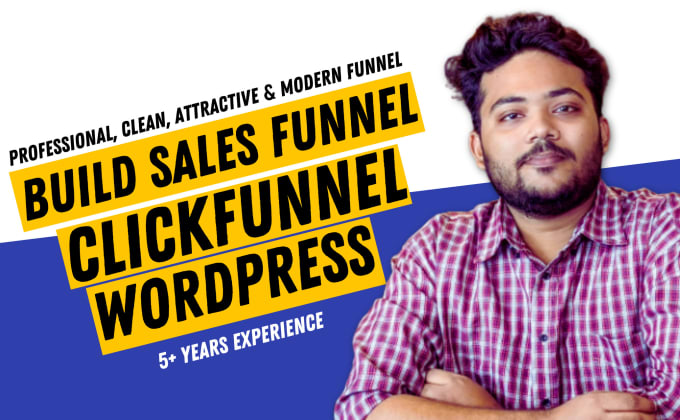 Gig Preview - Build sales funnel in click funnel or wordpress