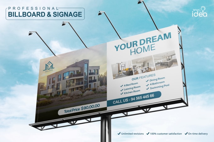 Gig Preview - Design professional billboard, signage and yard