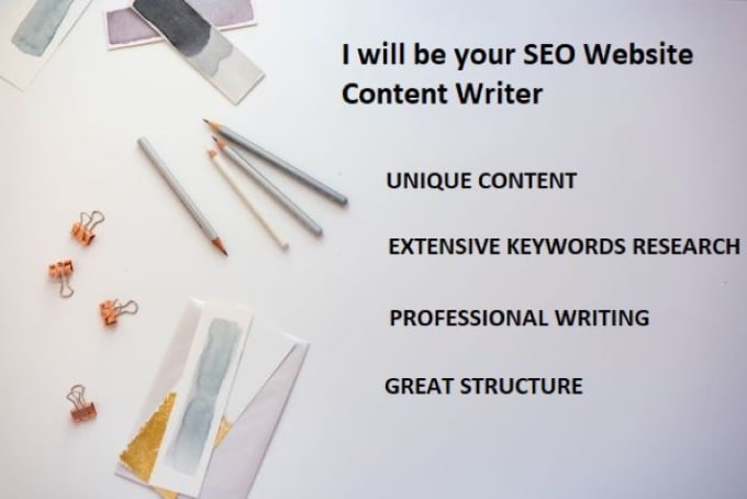 Gig Preview - Write SEO website content for you