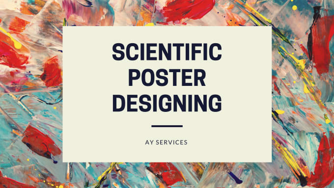 Gig Preview - Design your scientific posters related to research and medical