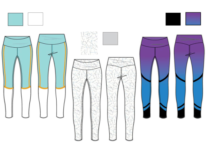 Gig Preview - Do fashion design sports and activewear clothing tech pack