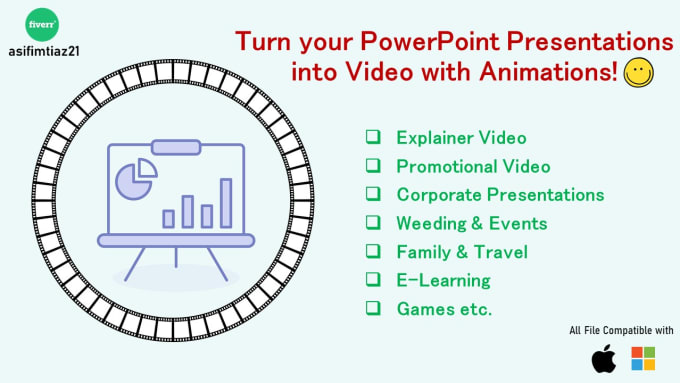 Bestseller - turn powerpoint presentation into a slideshow animated video