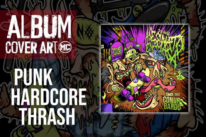 Gig Preview - Design a hardcore punk thrash cover art