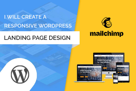 Gig Preview - Create a responsive wordpress landing page design