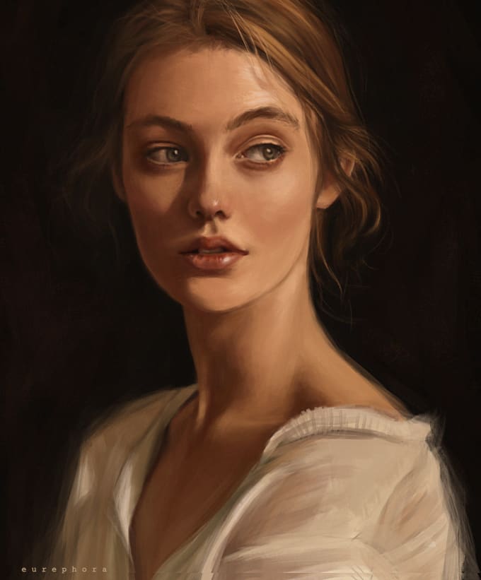 Gig Preview - Do realistic or fantasy portrait