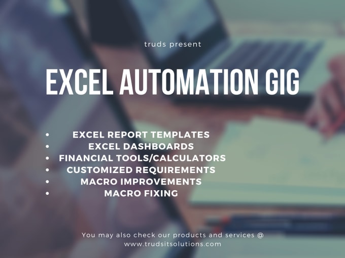 Gig Preview - Do microsoft excel files automation using vba macro