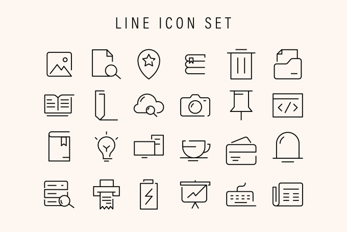 Gig Preview - Design ultra crisp vector line icons