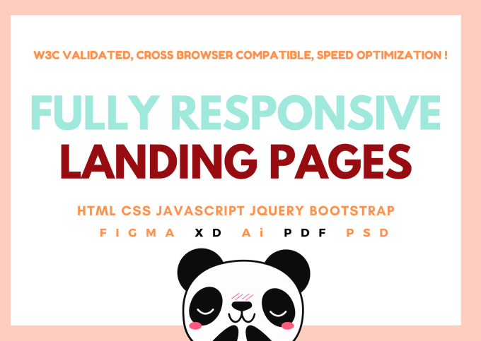 Gig Preview - Create responsive landing page using css html bootstrap