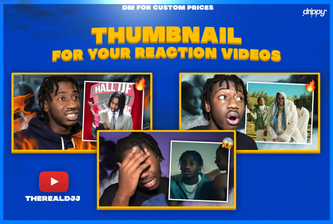 Gig Preview - Design eye catching reaction thumbnails