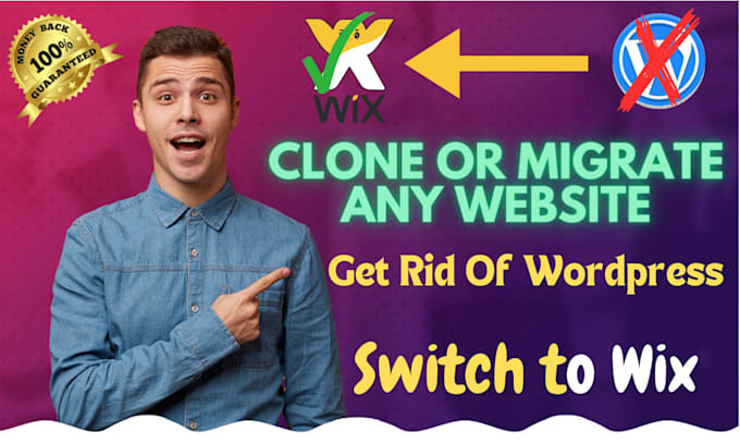 Gig Preview - Build wix website , clone wix website or migrate wix website