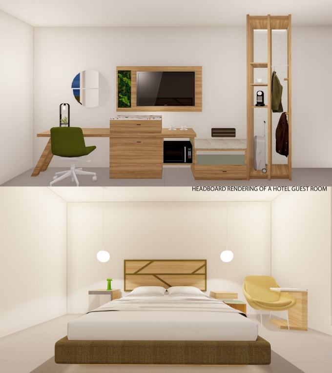 Gig Preview - Do interior design by 2d drawings and 3d renderings