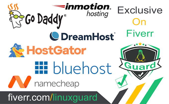 Gig Preview - Fix godaddy bluehost hostgator namecheap siteground issues