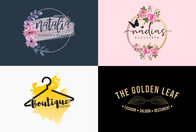 Gig Preview - Do feminine, signature, watercolor logo design in 24 hours