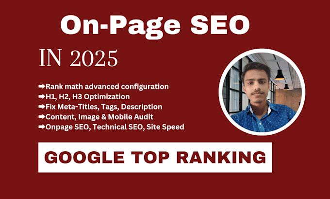 Gig Preview - Do perfect rank math on page SEO for website optimization