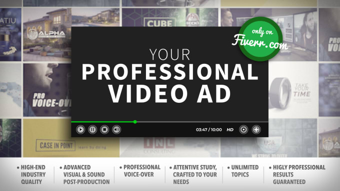 Bestseller - create a professional video ad with voiceover