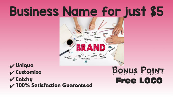 Gig Preview - Create customize name for your business