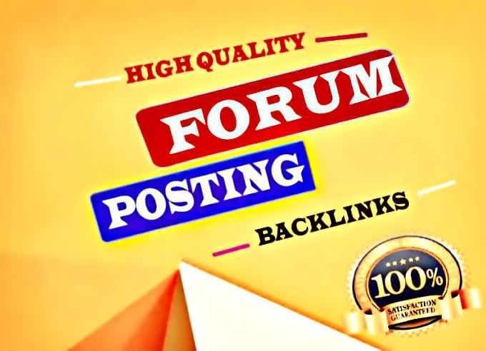 Gig Preview - Make 10 forums do follow backlinks on 50 da sites