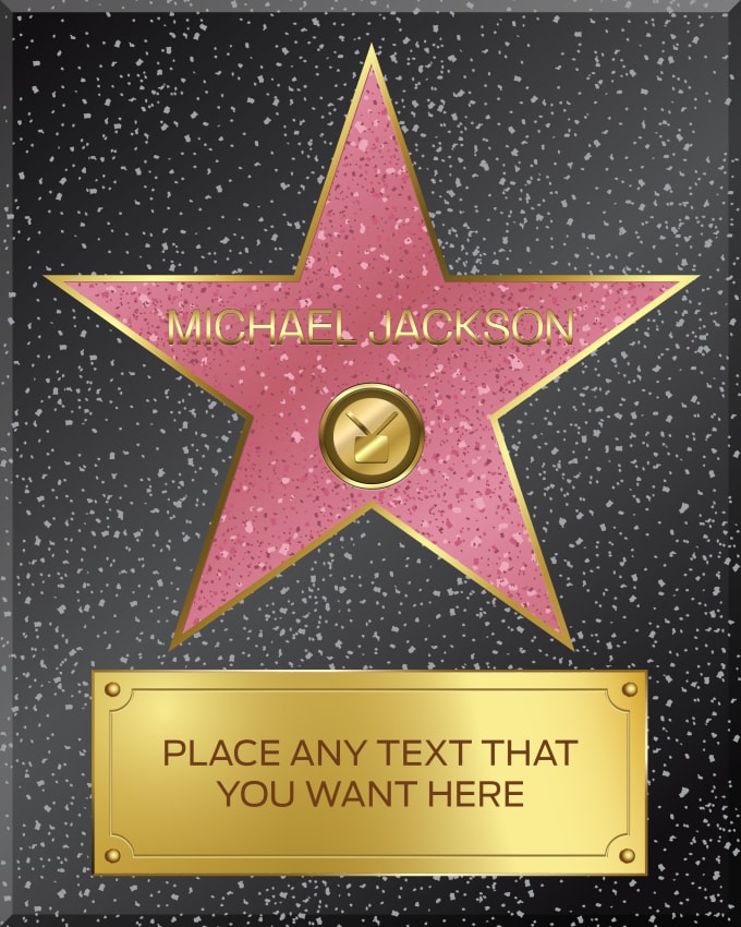 Gig Preview - Make your own custom hollywood star walk of fame