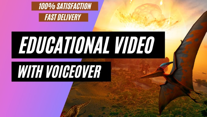 Gig Preview - Create a science or an educational video with voiceover