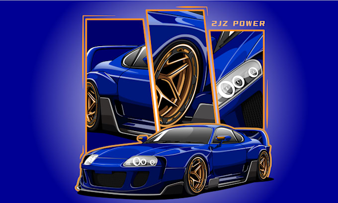 Gig Preview - Draw stunning vector illustration of your car or any vehicle