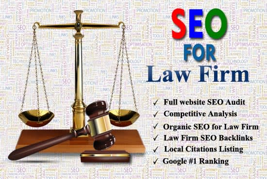 Gig Preview - Build law firm SEO backlinks for attorney marketing