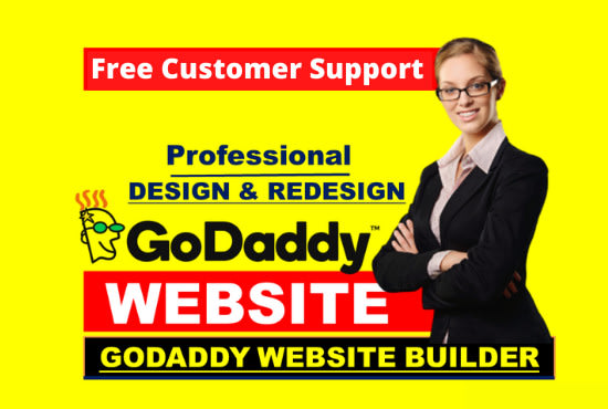 Gig Preview - Design godaddy website for your business