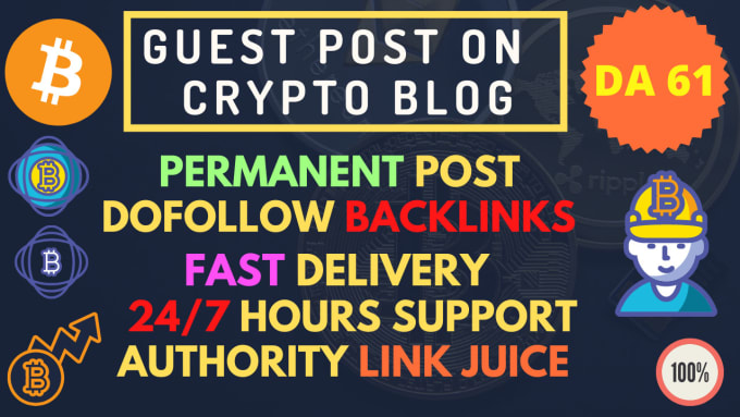 Gig Preview - Write and publish crypto guest post on da 66 crypto blog