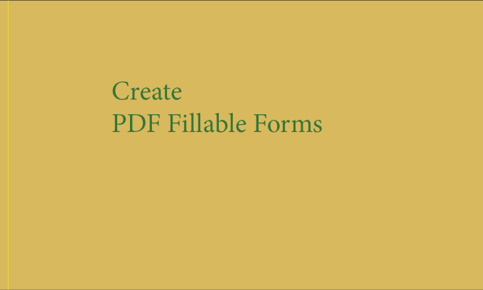 Gig Preview - Design fully functional pdf fillable forms for you