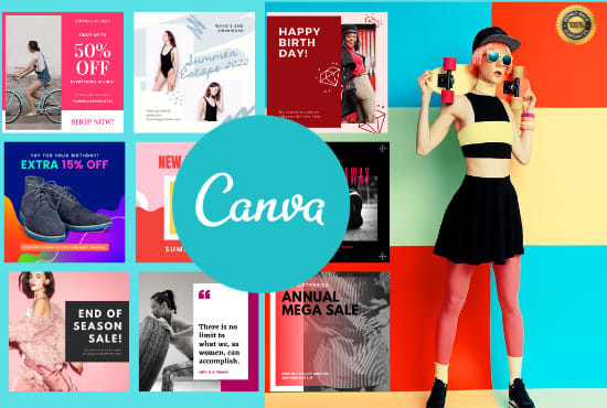 Gig Preview - Design attractive and editable canva templates