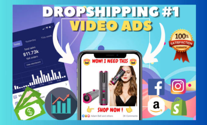 Gig Preview - Design converting tiktok and facebook dropshipping video ads