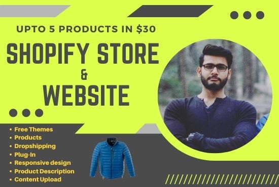 Gig Preview - Create custom coded shopify dropshipping one product store