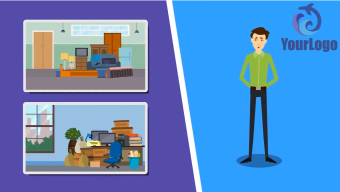 Bestseller - make junk removal explainer 2d animated promo video