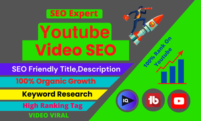 Gig Preview - Do youtube videos full SEO and optimize of your channel for top ranking