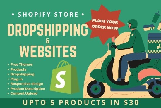 Gig Preview - Build your professional dropshipping shopify store